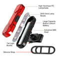 thumbnail image 4 of 2pcs USB Rechargeable LED Bike Tail Light, EEEkit Bright Bike Tail Lights Rear Bike Back Lights for Night Riding, Bicycle Taillights with 4 Light Mode Options for Adults, Teenagerss, 4 of 11