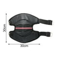 thumbnail image 5 of 1Pc Knee Guard Plush Lining Waterproof Surface Windproof Anti-collision with Buckle Protective Gear Reusable Winter Warm Motorcycle Knee Pad for Cycling-One Size,A, 5 of 8