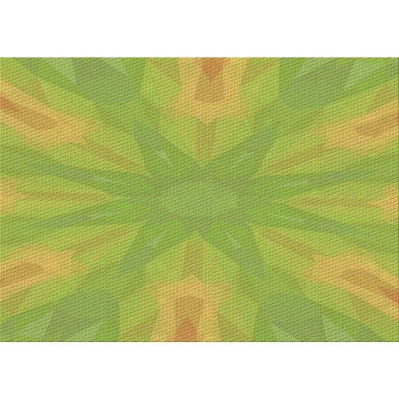 Ahgly Company Indoor Rectangle Patterned Pistachio Green Area Rugs, 7' x 10'