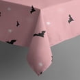thumbnail image 2 of Pink Ghost Bat Halloween Pattern Rectangle Tablecloth 60"x120",Waterproof Polyester Rectangle Table Cloth, Wipeable Spillproof Polyester Tablecloth for Dining, Camping, Indoor and Outdoor, 2 of 6