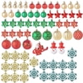 thumbnail image 1 of 70 Uds adornos de bolas de Navidad bola decorativa de Navidad adornos de Navidad DIY rojo verde oro Yuyangstore Colgantes Bolas, 1 of 7