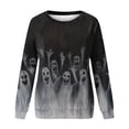 thumbnail image 6 of Halloween Sweatshirts for Women : Spooky Season Ghost Sweatershirt | Spooky Pullover, Pumpkin Outfits,Halloween Clothing, 6 of 6