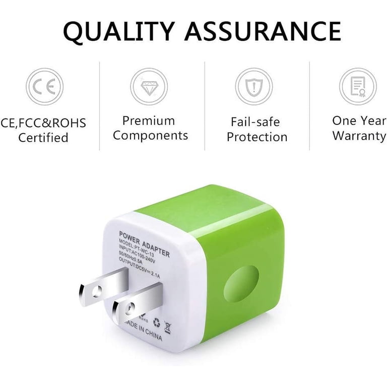Ailkin 3-Pack USB Dual Port Wall Charger Blocks photo 3