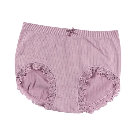 Bigersell Crotchless Panties Clearance Cheeky Panties Boy Shorts Panty Style P-1457 Cotton Plus Size Panties Thong Bikini Sets Ladies Briefs Mid Waist Women's Bikini Panties Purple S