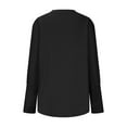 thumbnail image 7 of Aboser Womens Casual Long Sleeve Shirts Trendy Crew Neck Shirt Tops Loose Fit Plain Tshirts Comfortable Soft Classic Shirts Solid Color Pullover Top Black L, 7 of 7