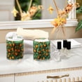 thumbnail image 4 of Yayeee 2 Pack Qtip Holder Dispenser for Bathroom with Lid Cotton Swab Canister, Orange Tree Pattern, 4 of 6