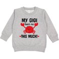 thumbnail image 2 of Inktastic My Gigi Loves Me Grandkids Toddler Sweatshirt, 2 of 4