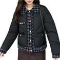 thumbnail image 5 of Itsame Women Puffer Jackets Winter Coats Casual Cotton for Women Waterproof Jacket Black Size L, 5 of 7