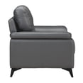 thumbnail image 3 of OakvillePark Whitby Leather Upholstered Living Room Chair, Dark Gray, 3 of 5