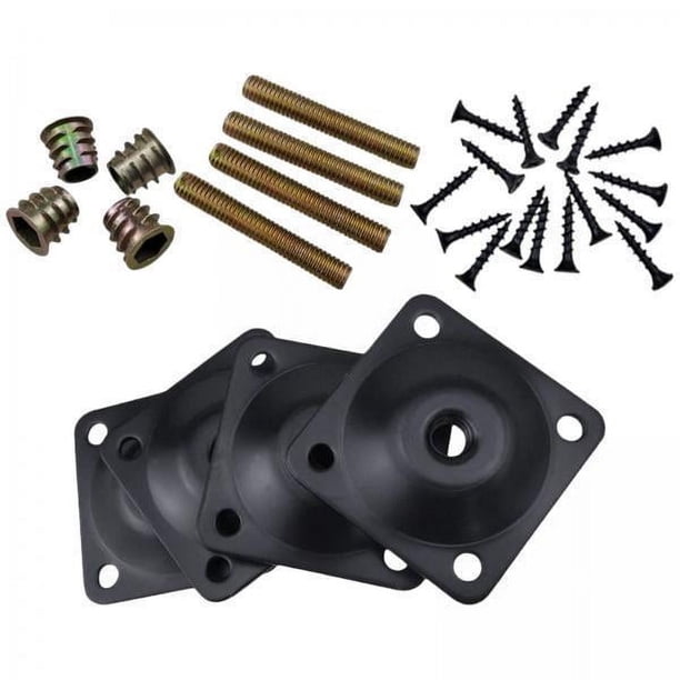 5x 4x Accesorio para Patas de Muebles, Accesorios de Soporte de Montaje para Muebles, Herrajes para Muebles, Mesas de Café, Tocador, Sofás, Reparación 5 piezas