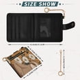 thumbnail image 3 of Small Wallet For Women Bifold Leather Pocket Coin Credit Card Holder With RFID Blocking A Sloth Doing Yoga, 3 of 6