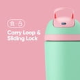 thumbnail image 4 of Owala Kid's Flip 14 oz. Insulated Stainless Steel Water Bottle - Teal/Pink, 4 of 4
