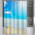 thumbnail image 6 of Nomeni Beach Starfish Chun Yafang Shower Curtain, 70" x 70" Waterproof, 6 of 8