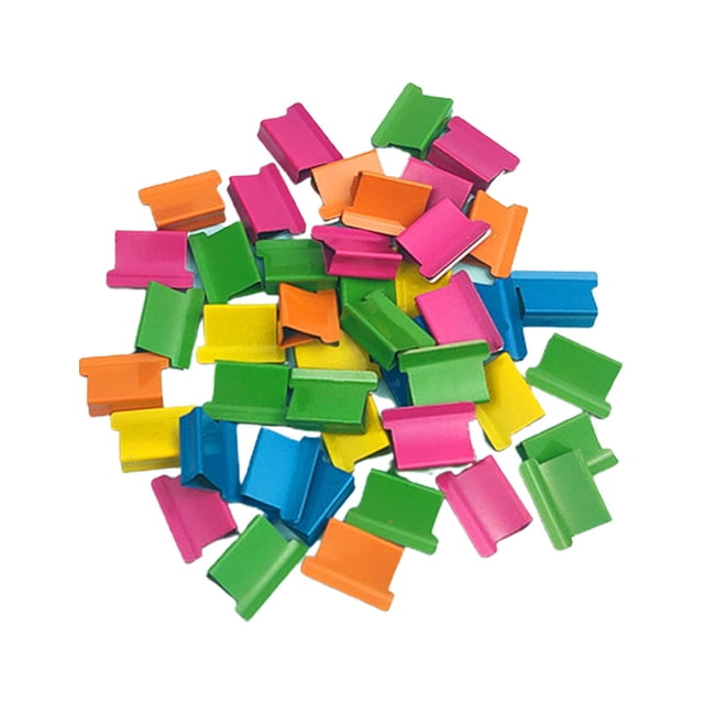 4xMini Grapadora Aula Juego De Grapadora Pequea Fijación Papelería Clips Multicolores