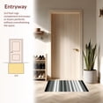 thumbnail image 3 of ODIKA 4'x6' Machine Washable Non-Slip Area Rug, Monochrome Featuring Wide Bands And Modern Stripe Motif High Traffic Rug, Black, 42982, 3 of 7