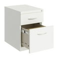 thumbnail image 3 of Hirsh 20" Deep Mobile Pedestal File Cabinet 2 Drawer Box-File, Letter Width, White, 3 of 5
