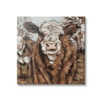 Stupell Country Cattle Traditional Painting Animals & Insects Painting Gallery Wrapped Canvas Print Wall Art