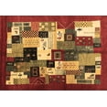 thumbnail image 1 of Ahgly Company Indoor Rectangle Abstract Brown Contemporary Area Rugs, 3' x 5', 1 of 4