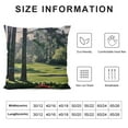 thumbnail image 5 of Fenyluxe Golf Course Print Corduroy Throw Pillow Covers Soft Square Throw Pillow Case Decor Sofa Living Room White, 5 of 5