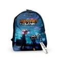 thumbnail image 2 of Ratchet & Clank Rift Apart Game Bag Double Shoulder Backpack School Travel Bag Unisex Zipper Oxford Bag, 2 of 4