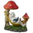 thumbnail image 3 of Northlight Statue de Jardin Blanche Bunny 11,75 Pouces dans un Hamac Extérieur, 3 of 5