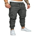 thumbnail image 1 of Pantalon Slim Fit Urbain Jambe Droite Décontracté Crayon Jogger Cargo pour Hommes, 1 of 4