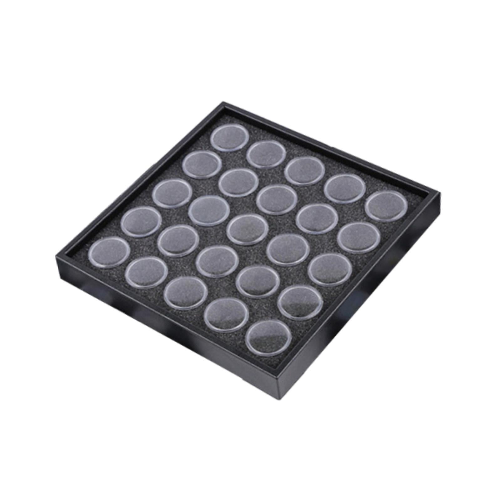 TOOYFUL Bead Organizer Box Bead Storage Containers with Lids Transparent Case Small Nail Jewelry Storage Box for Jewelry DIY Supplies 25 Jars