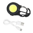 thumbnail image 1 of Portable Pocket Flashlight, Aluminum Alloy COB Keychain Flashlight Magnet Back  For Outdoor, 1 of 8