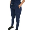 thumbnail image 2 of Fubu Women's Slim Fit High Waisted Belted Jogger Scrub Pant Medical Nursing Uniform, 2 of 6