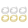 thumbnail image 1 of CIMAXIC Stainless Steel Nose Rings for Women and Girls Assorted Color Spiral Design Safe Durable 6 Pcs,0.31"X0.31"X0.2", 1 of 5