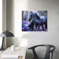 thumbnail image 4 of BCIIG Unicorn Decor Wall Art White Horse Wall Decor Unicorn  Unicorn Pictures for Wall Forests Canvas Print Painting  Artwork for Bathroom Bedroom Living Room  16x12in, 4 of 6