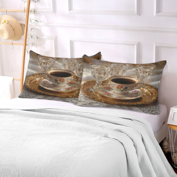 Pillow Case Plush Pillow Black Coffe Painting Case standard size/King size/Queen size Bed Pillow Pillowcases