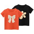 thumbnail image 2 of Kaemgyyd 2 Pack Baby Boys Girls T-Shirt Cute Print Short Sleeve Summer Tee Toddler Unisex Crew Neck Tops 2-11 Y, 2 of 5