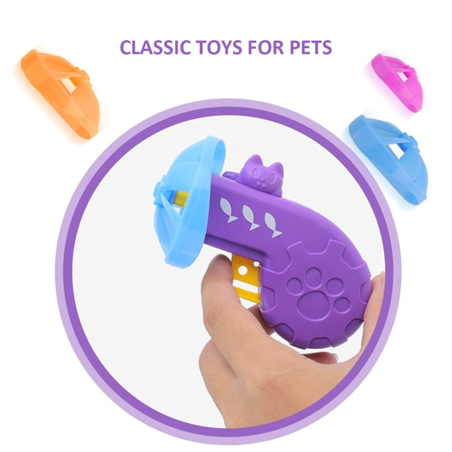 Juguete de platillo volador para gatos, juguete de platillo volador colorido para gatos, juguete de platillo volador colorido para gatos, ultra sensible