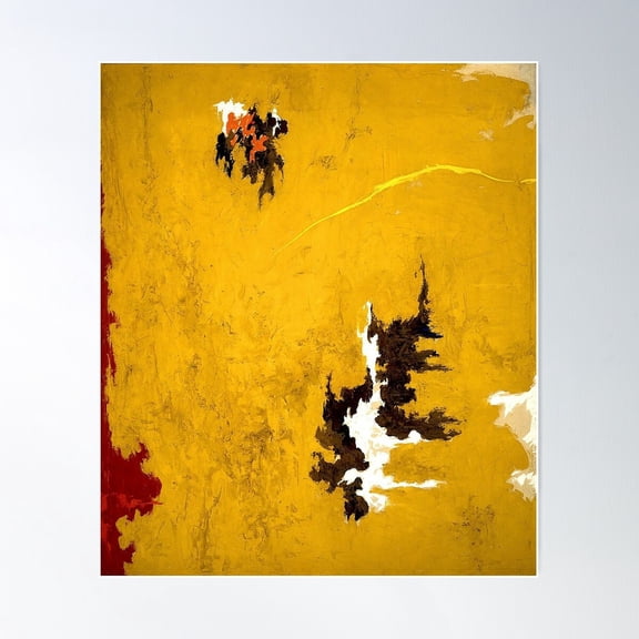 Clyfford Still Poster Wall Art, Modern Wall Decor For Living Room Bedroom, 8x12 UNFRAMED