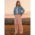 thumbnail image 2 of Celebrity Pink Women's and Women's Plus Wide Leg Cargo Pants, Sizes XS-4X, 2 of 12