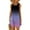 Purple, variant on Sakmal Purple Women's Dresses Mini Beach Petite Sundress Dress Tie Dye Sleeveless Tank Dresses for Women
