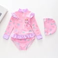 thumbnail image 2 of Shadoumai Style Children's Swimsuit Girls' Long Sleeved Swimsuit Cute Swimsuit For Toddlers And Young Children (4 8 Years Old)., 2 of 4