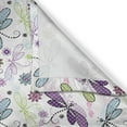 thumbnail image 3 of Ambesonne Abstract Kitchen Curtains, Dragonflies Flowers, 55"x39", Pale Blue Purple, 3 of 3