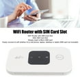 thumbnail image 3 of Punto De Acceso WiFi Portátil, Navegación Rápida, Batería Blanca De 2100 MAh, Punto De Acceso WiFi Móvil 4G LTE ABS Hasta 10 Usuarios Para Viajes De Negocios En África, 3 of 7