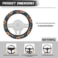 thumbnail image 6 of Uorisanigo Hibiscu Car Wheel Cover for Women Flower Print Car Steering Wheel Protector for SUV Vehicle Sedan Easy to Install Steering Wheel Cover for Winter Novelty Car Decor Gift for Friends, 6 of 8