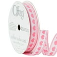 thumbnail image 3 of (3 pack) Offray Ribbon, Pink 3/8 inch Hearts Woven Ribbon, 9 feet, 3 of 13