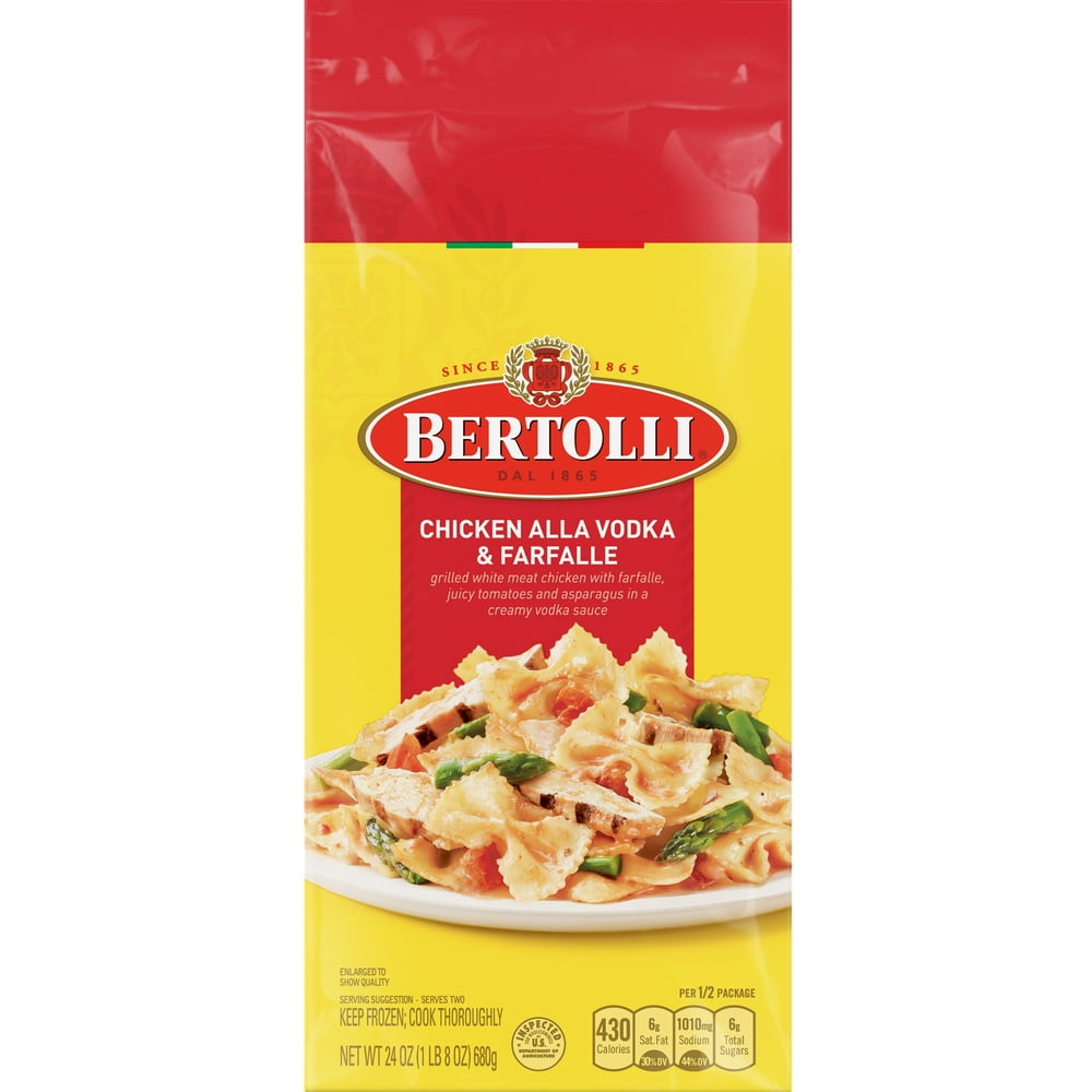 Bertolli Frozen Skillet Meals for Two Chicken Alla Vodka & Farfalle 24