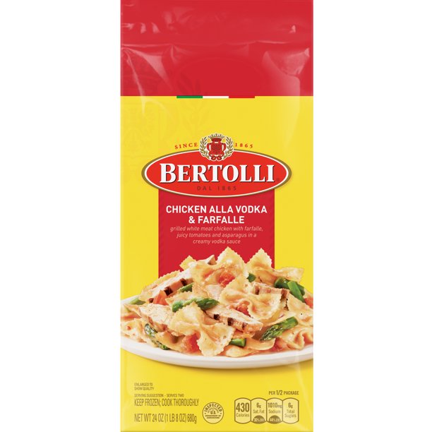 Bertolli Frozen Skillet Meals for Two Chicken Alla Vodka & Farfalle 24