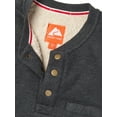 thumbnail image 4 of Ozark Trail Men's Fleece Lined Henley Shirt with Long Sleeves, Sizes S-2XL, 4 of 5