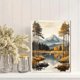thumbnail image 2 of Qisvanset Framed Canvas Wall Art 12x16 Inch Vintage Psalm Landscape Apartment Gift Art, 2 of 5