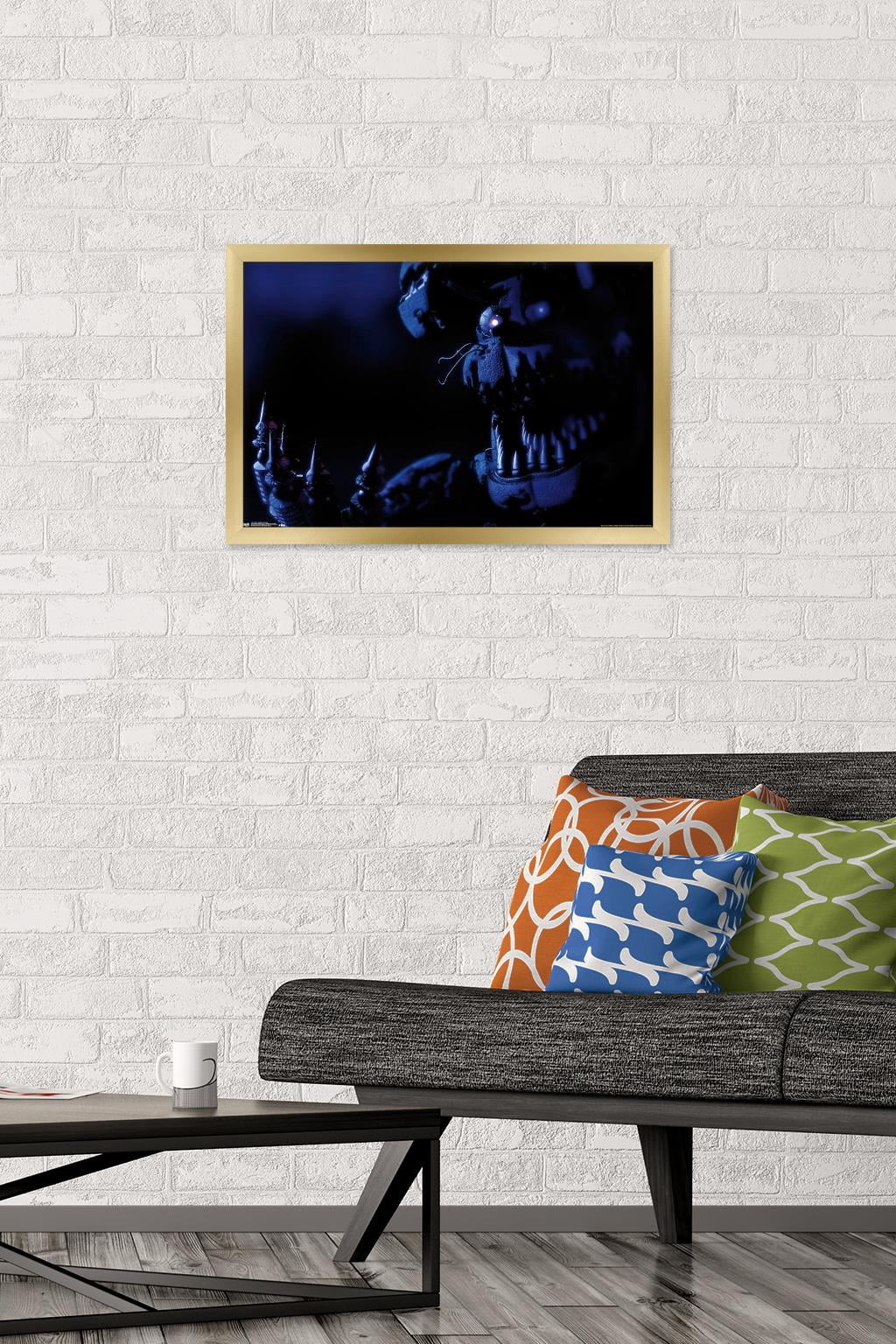 Five Nights at Freddy's - Nightmare Bonnie Wall Poster, 14.725" x 22.375", Framed