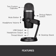 thumbnail image 6 of Blue Yeti Nano Premium USB Mic for Recording and Streaming (Blackout), 6 of 12