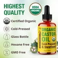 thumbnail image 5 of Seven Minerals 4oz Organic Castor Oil for Eyelashes, Eyebrows, Face & Hair Growth, 5 of 7