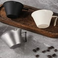 thumbnail image 7 of Stainless Steel Espresso Measuring Cup With Handle & Pour Spout 3.38oz Espresso Shot Cups Scale Marks Espresso Pouring Cup for cafe hotel home (2 PCS, White), 7 of 7
